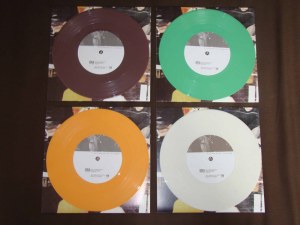 guns up! 7 inch all this is color collection green brown white orange vinyl dra 1917 records
