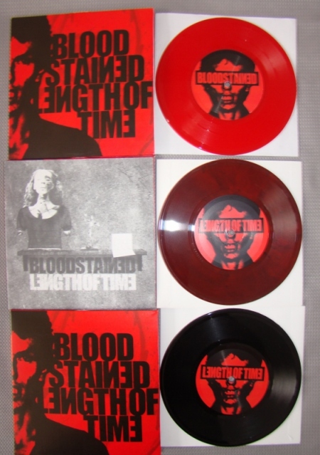 length of time bloodstained vinyl 7 inch collection ratel records poland
